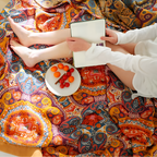 Sunrise Boho Reversible Blanket | Cotton Blanket