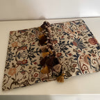 Floral & Bird Jacquard Table Runner