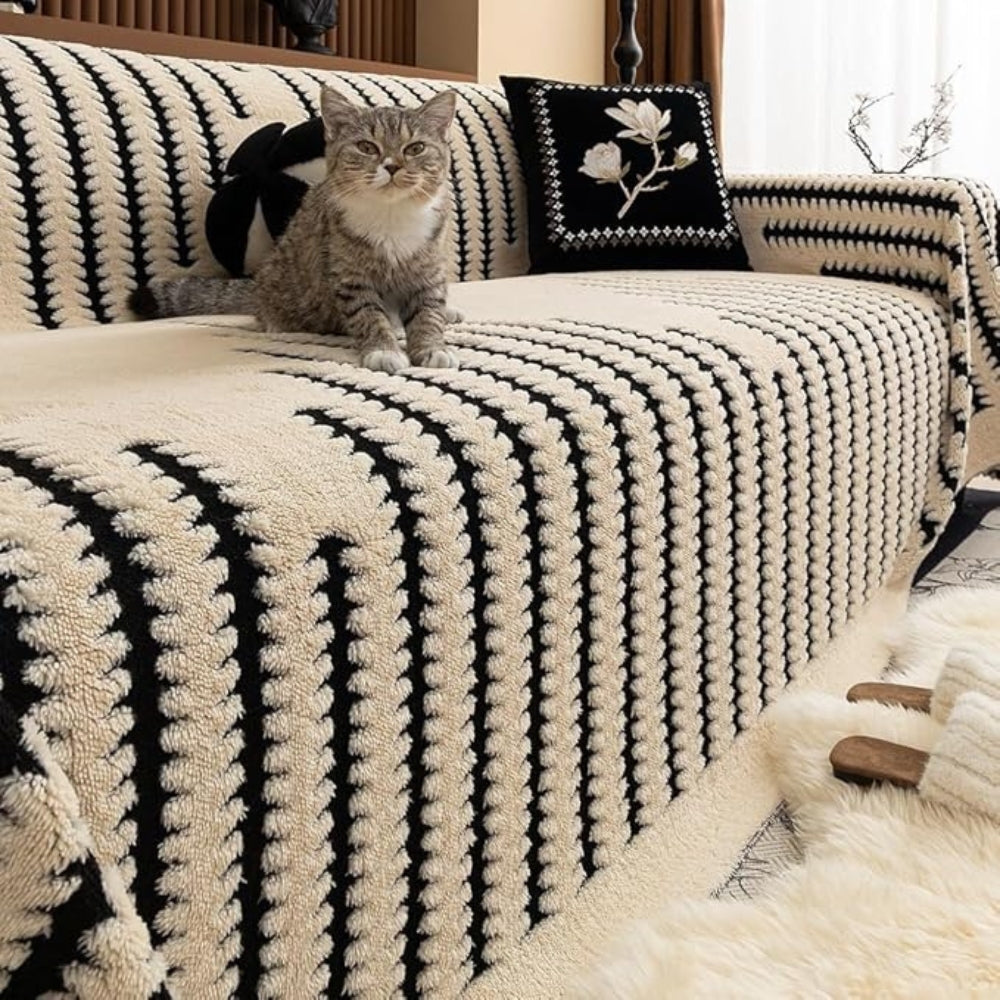 Plush Tufted Couch Cover