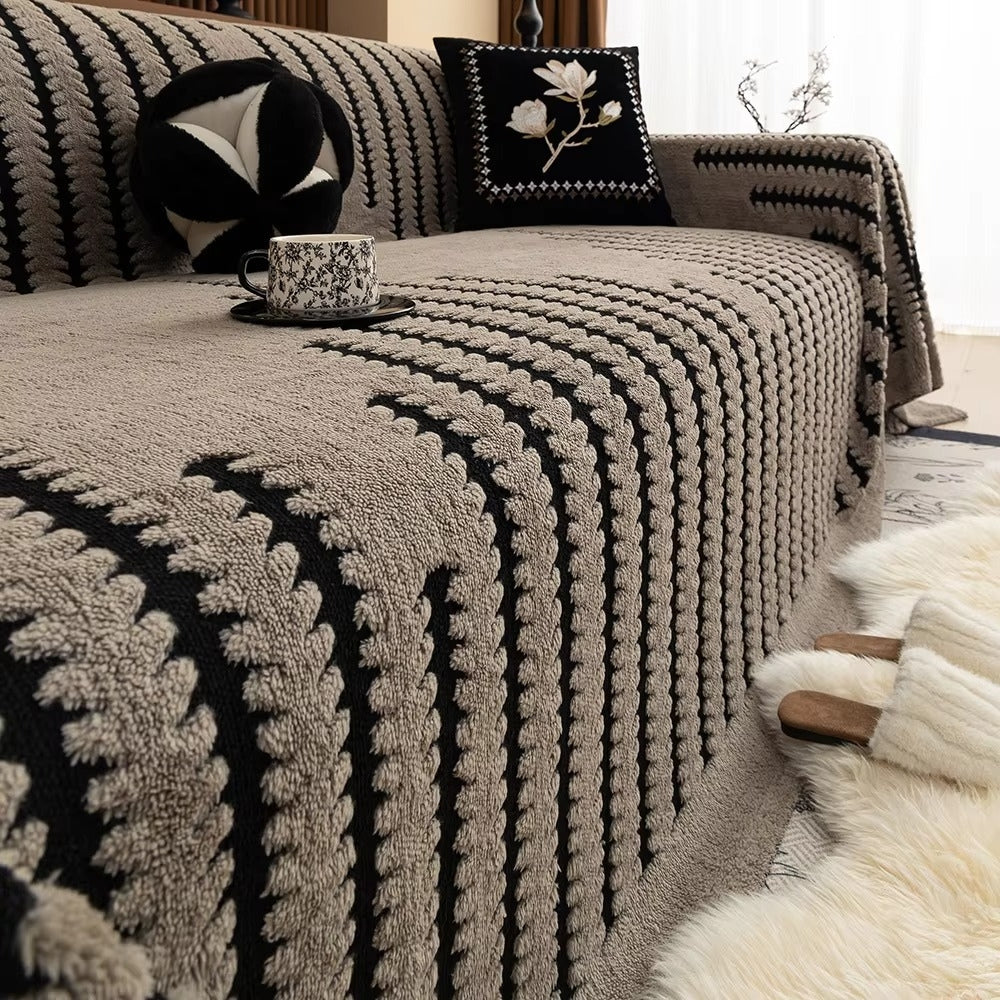 Plush Tufted Couch Cover