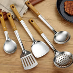 Classic Stainless Steel Kitchen Utensil Set (5 Sets)