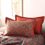 Blossom Embroidery Cotton Reversible Coverlet