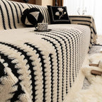 Plush Tufted Couch Cover