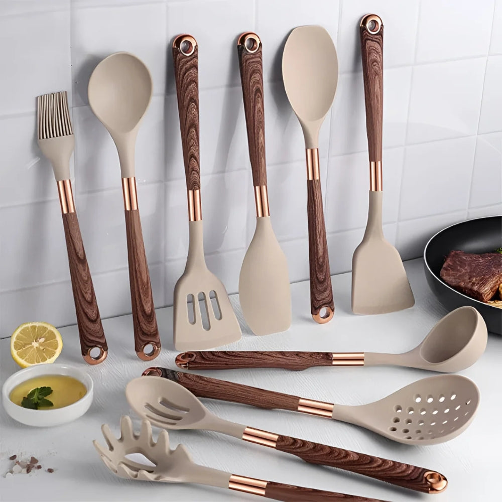 Silicone Cooking Utensils | 10 Pcs Set