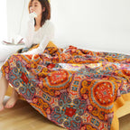 Sunrise Boho Reversible Blanket | Cotton Blanket