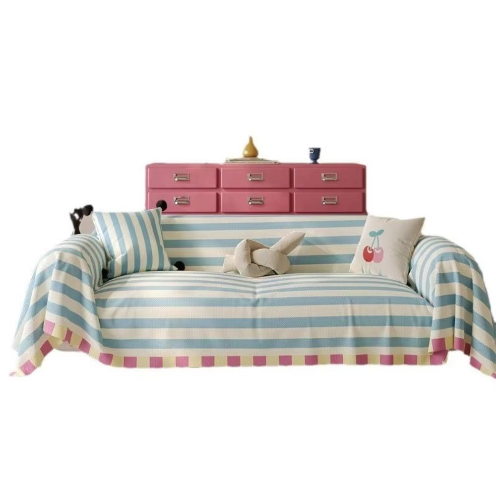 Atelier Pastel Striped Couch Cover