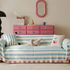 Atelier Pastel Striped Couch Cover