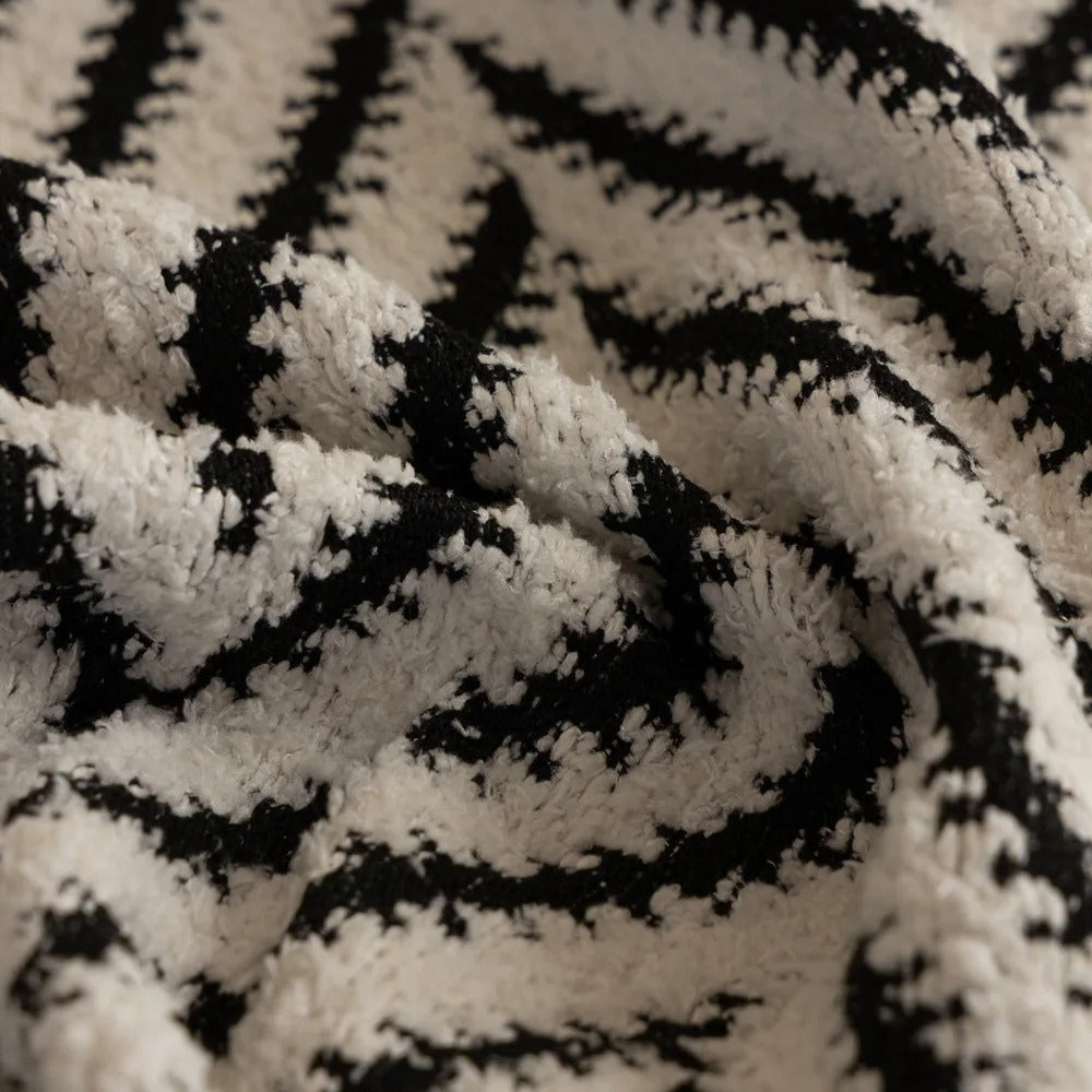 Chevron Herringbone Tassel Couch Cover