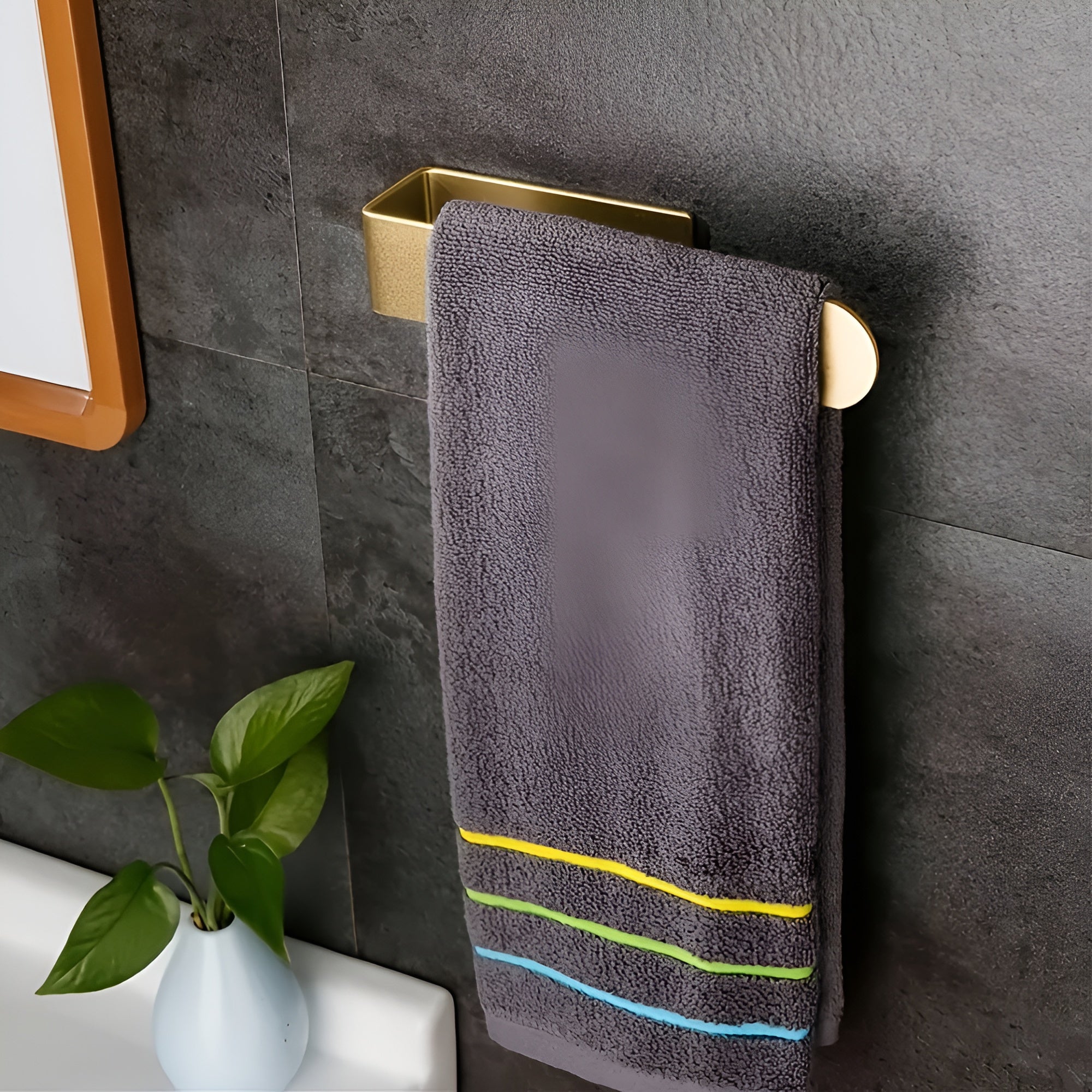 Modern Stainless Steel Wall Mounted Towel Rack