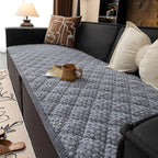 Textured Quilted Couch Protector Slipcover