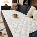 Textured Quilted Couch Protector Slipcover