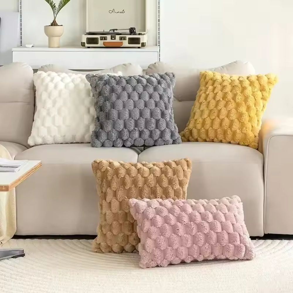 Plush Marshmallow Cushion Cover