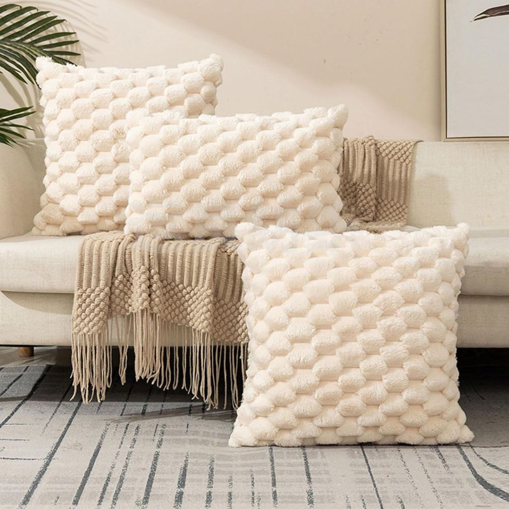 Plush Marshmallow Cushion Cover