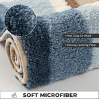 Seaside Footprint Pattern Bath Mat