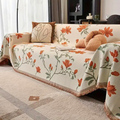 Floral Chenille Couch Cover