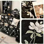 Floral Chenille Couch Cover