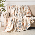 Serene Mandala | Cotton Throw Blanket