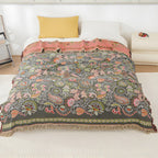 Autumn Leaf Boho Reversible Blanket