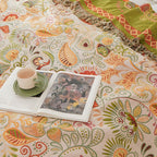 Autumn Leaf Boho Reversible Blanket