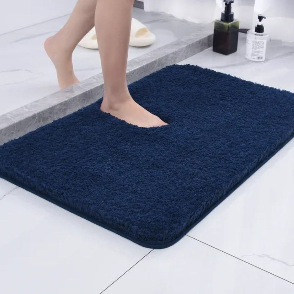 Plush Bathroom Floor Rug