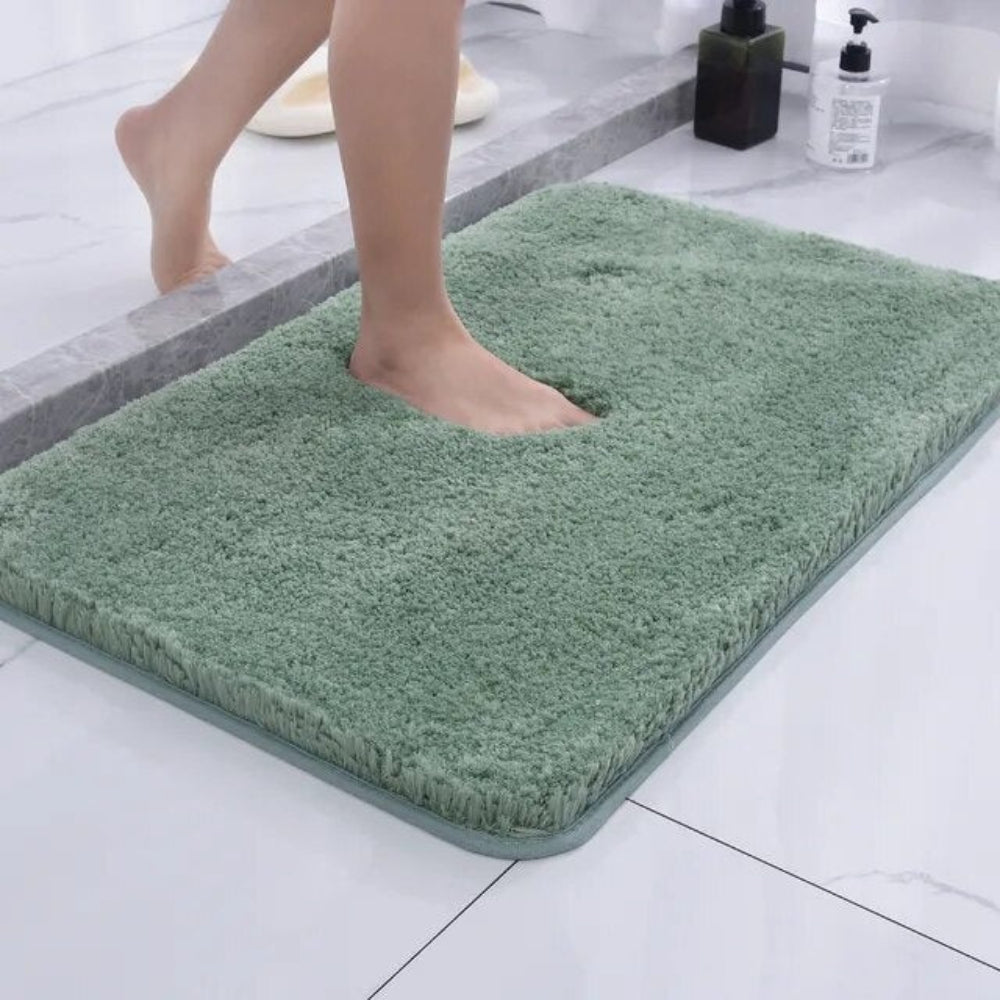 Plush Bathroom Floor Rug