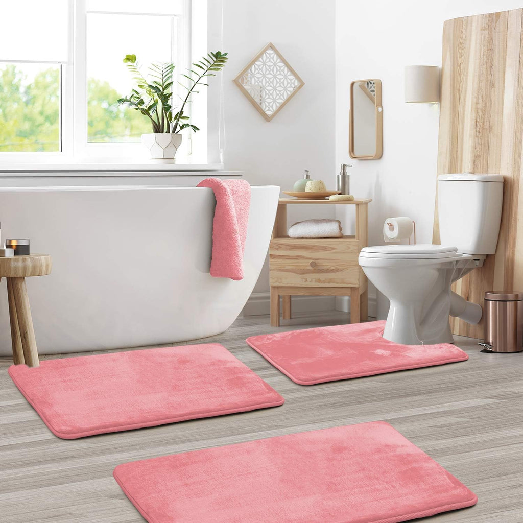 3-Piece Foam Bath Mat Set