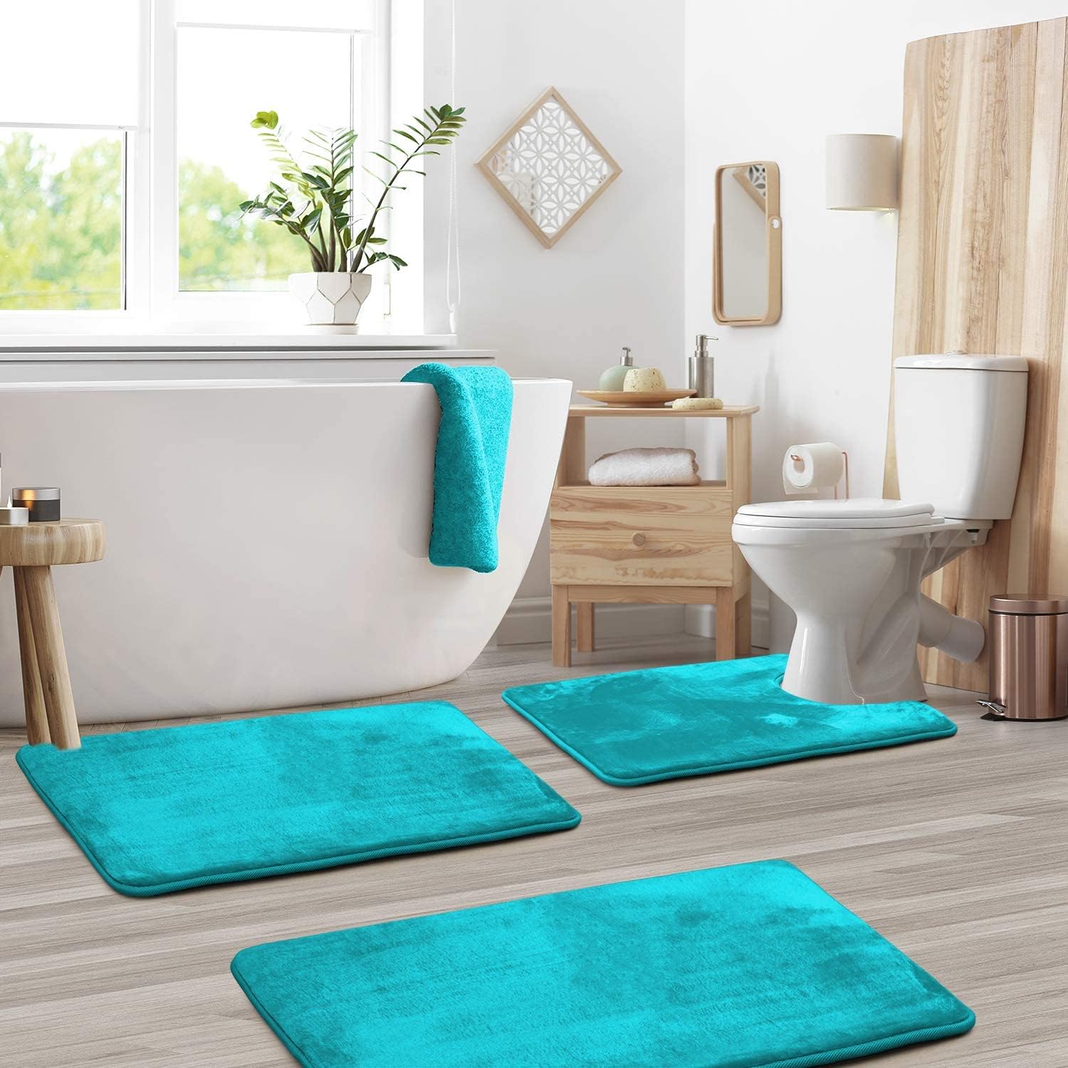3-Piece Foam Bath Mat Set
